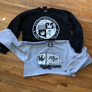 Royal Trappings crop sweatshirt 420 hoodie